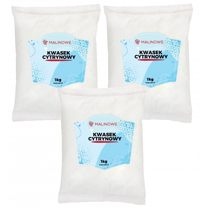Zestaw Kwasek cytrynowy 3x1kg 
