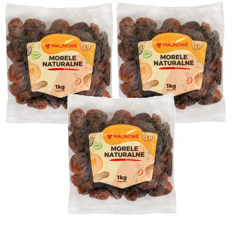 Zestaw morele suszone naturalne 3x1kg