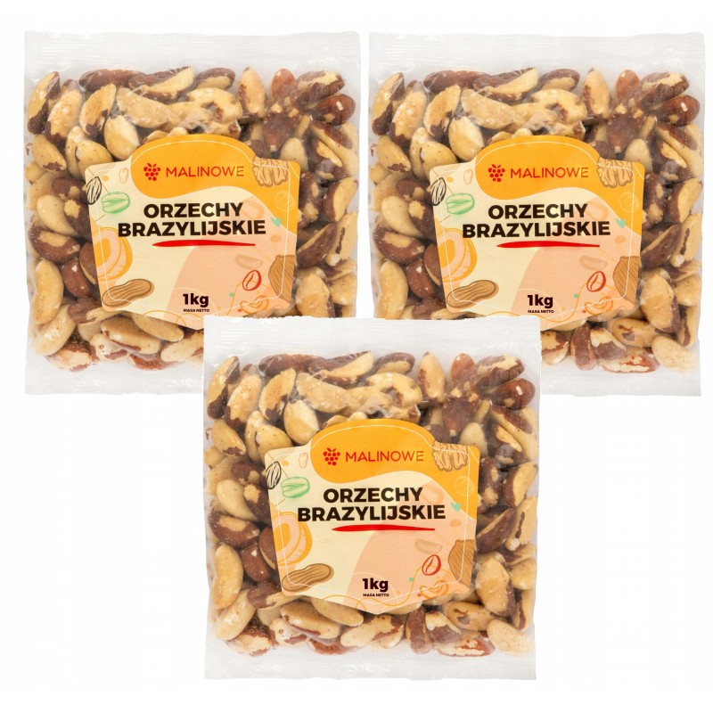 Zestaw orzechy brazylijskie 3x1kg