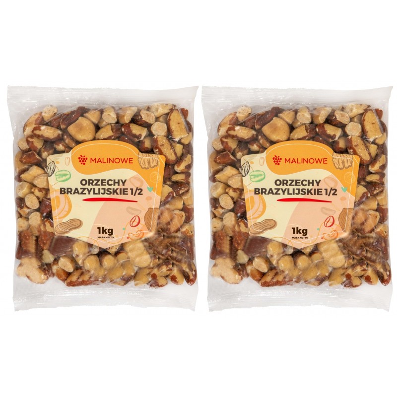 Zestaw Orzechy Brazylijskie Połówki 2x1kg