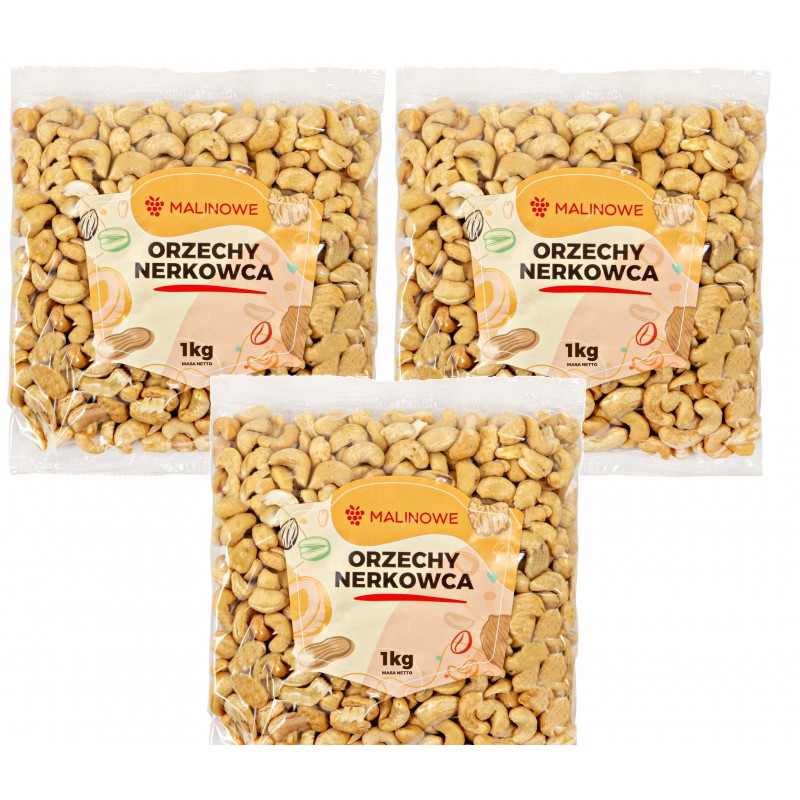 Zestaw Orzechy Nerkowca 3x1kg 