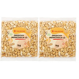 Zestaw orzechy nerkowca połówki 2x1kg
