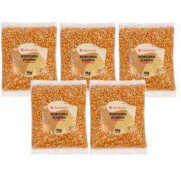 Zestaw Popcorn ziarno 5x1kg 