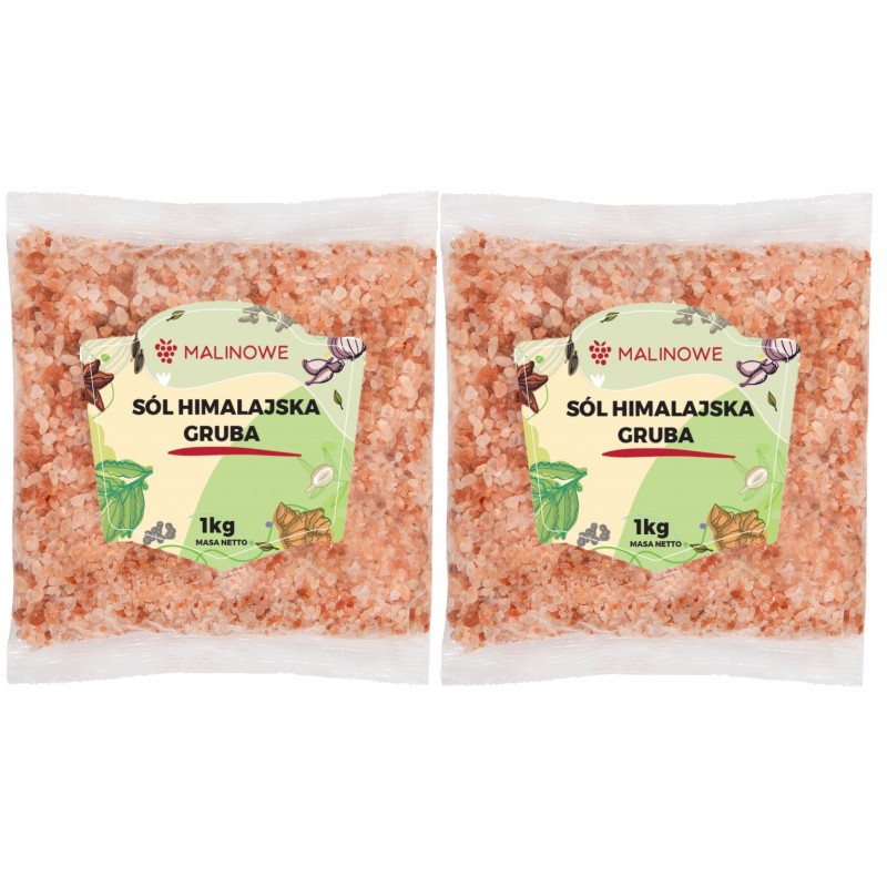 Zestaw Sól Himalajska gruba 2x1kg 