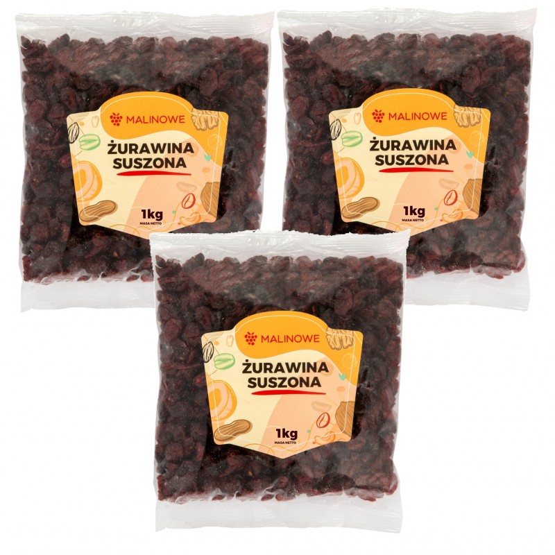 Zestaw żurawina 3x1kg