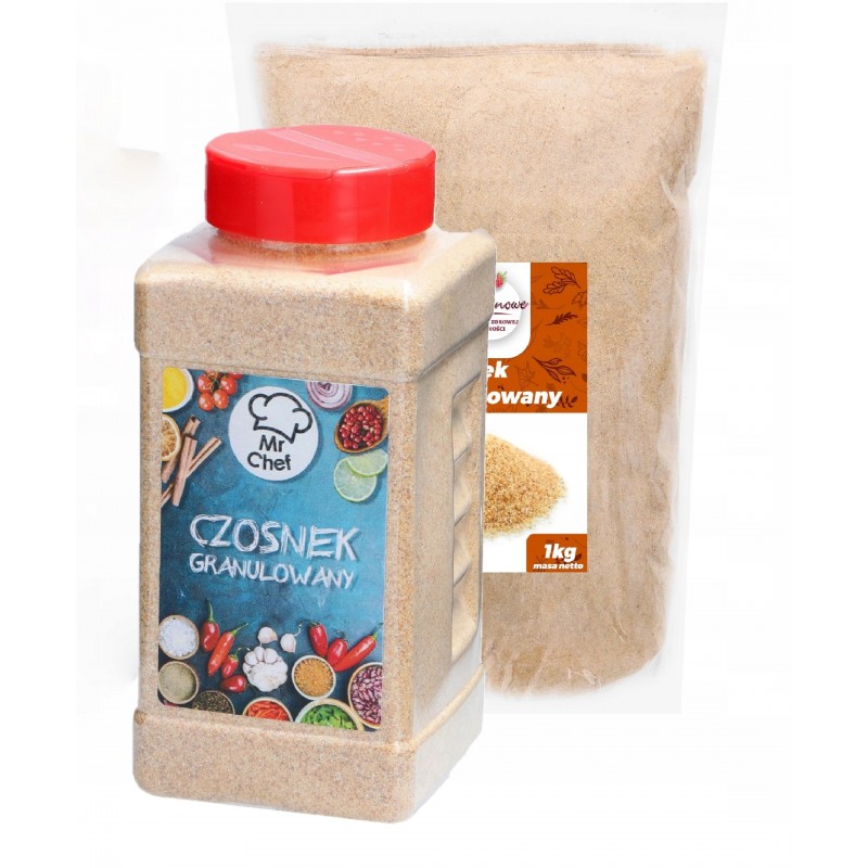 Słoik czosnek granulowany 500g + 1kg