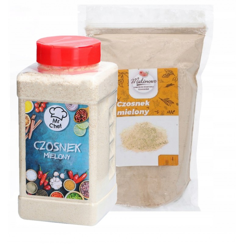 Słoik czosnek mielony 400g + 1kg