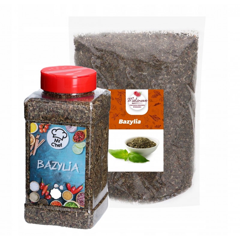 Słoik bazylia 200g + 500g