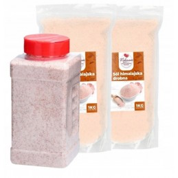 Słoik sól drobna 1kg +2kg