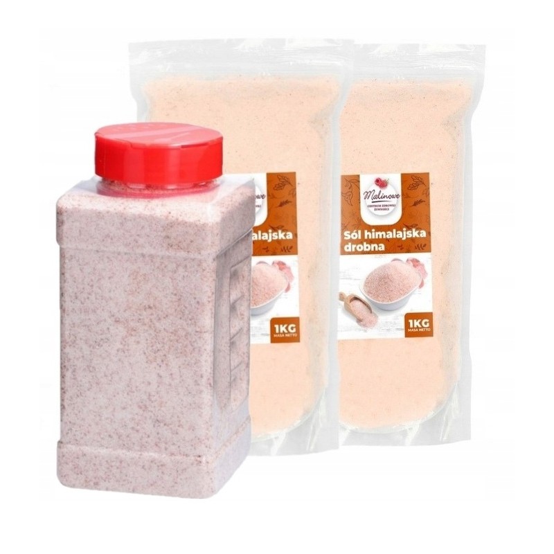 Słoik sól drobna 1kg +2kg