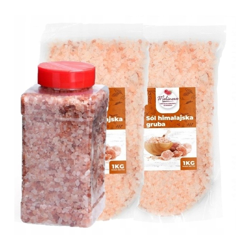 Słoik sól gruba 1kg +2kg