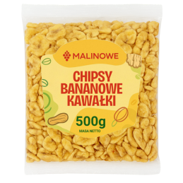 Chipsy bananowe kawałki 500g