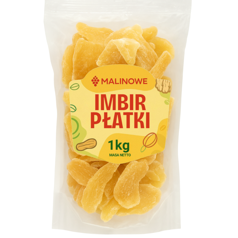 Imbir kandyzowany płatki 1kg