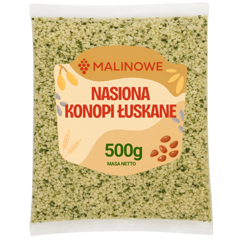 Nasiona konopi łuskane 500g